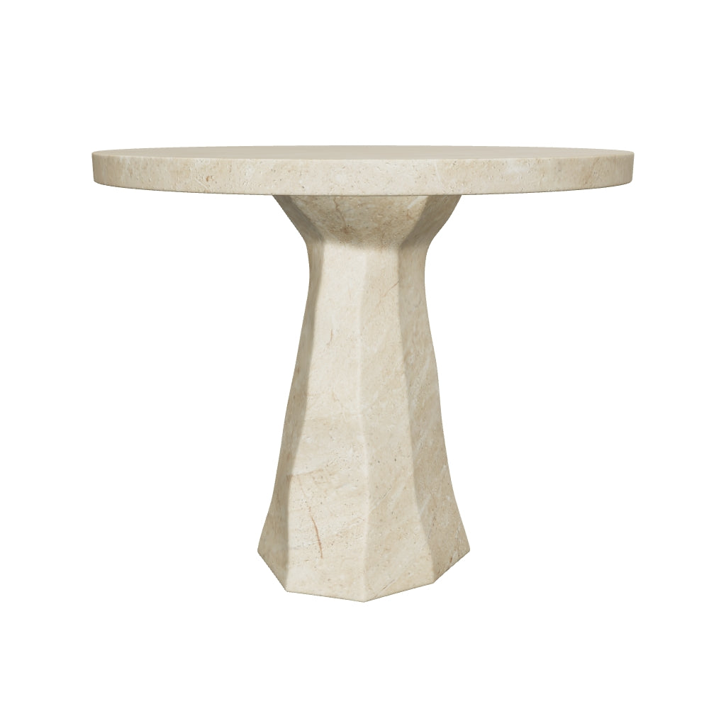 Kliff Bistro Table - Travertine Look - 34