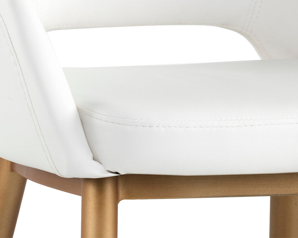 Thatcher Dining Armchair - Champagne Gold