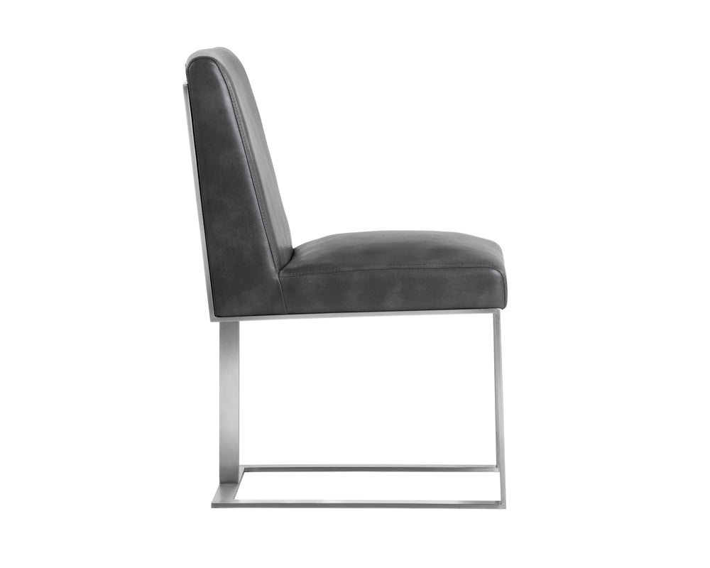 Dean Dining Chair - Stainless Steel