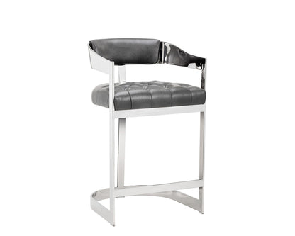 Beaumont Counter Stool - Stainless Steel
