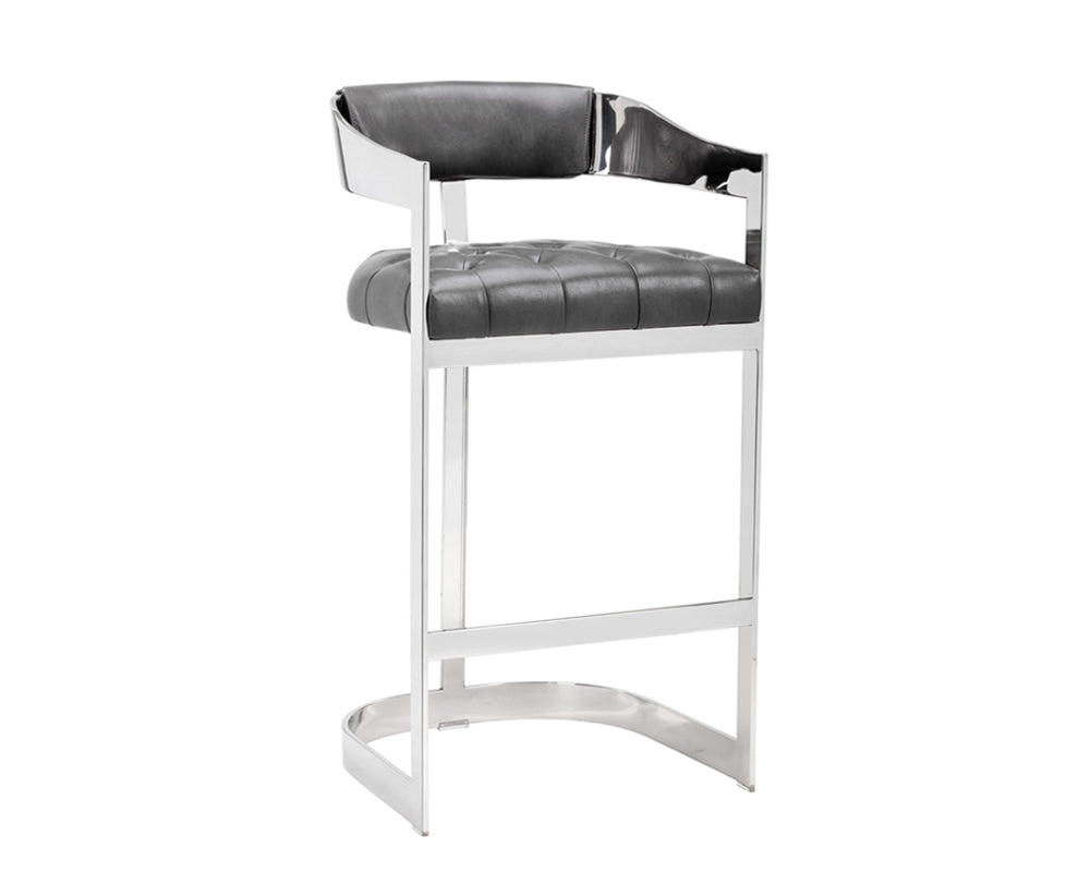 Beaumont Barstool - Stainless Steel