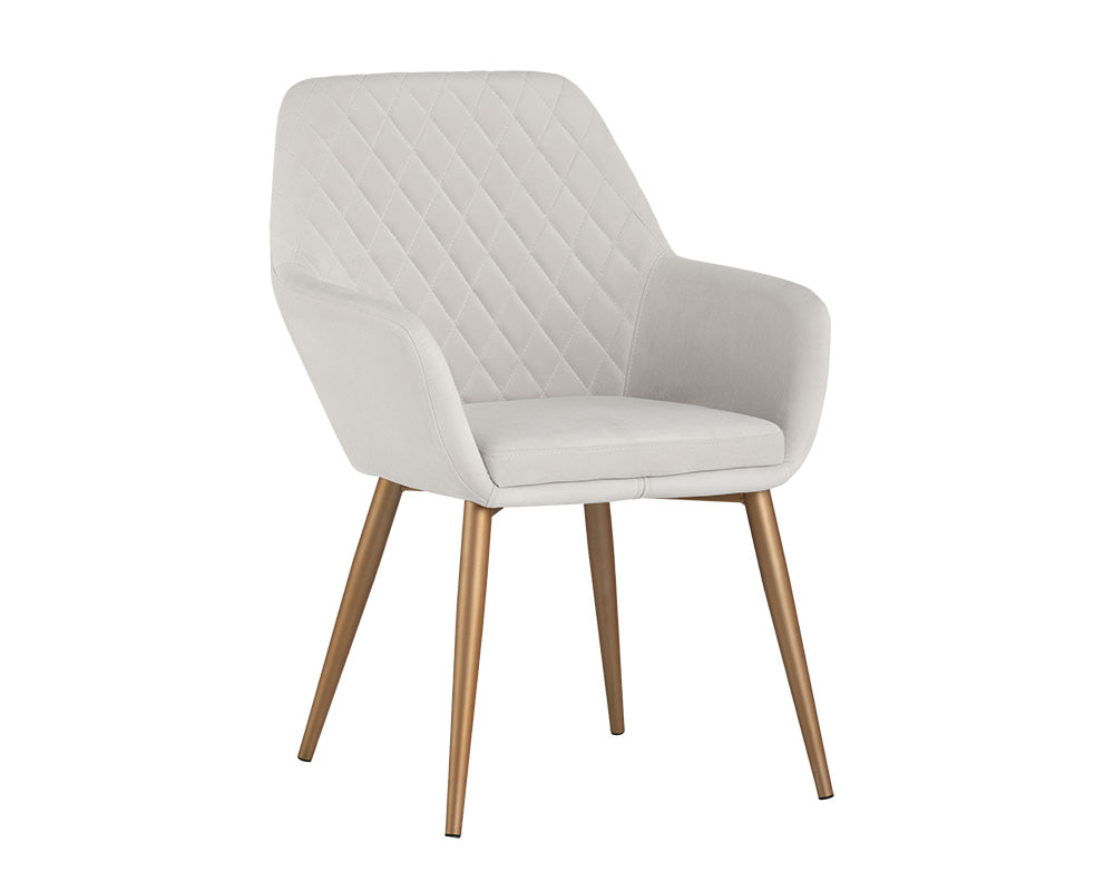 Jayna Dining Armchair - Champagne Gold
