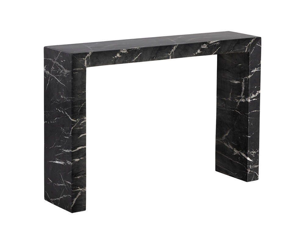 Axle Console Table - Marble Look