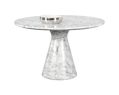 Shelburne Dining Table - Marble Look - 47"