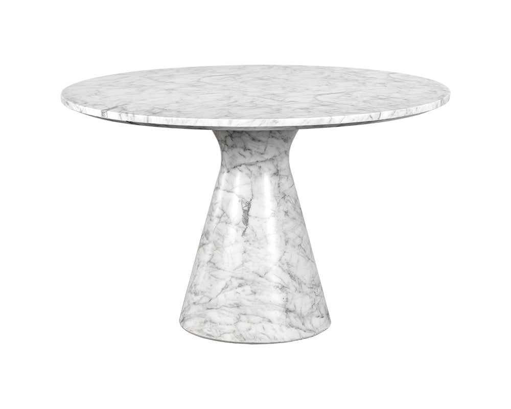 Shelburne Dining Table - Marble Look - 47"