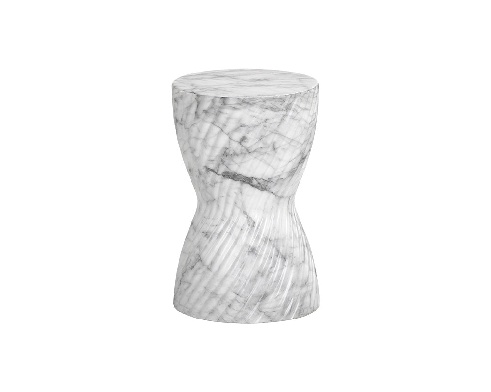 Cara End Table - Marble Look