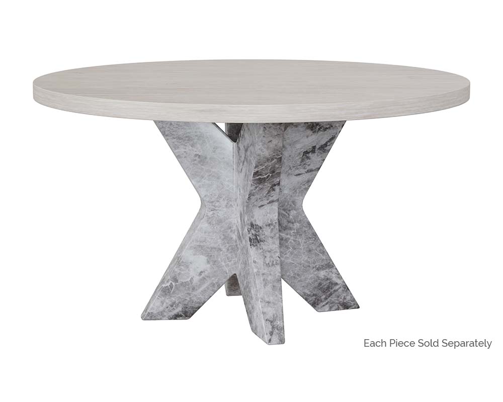Cypher Dining Table Base - Marble Look