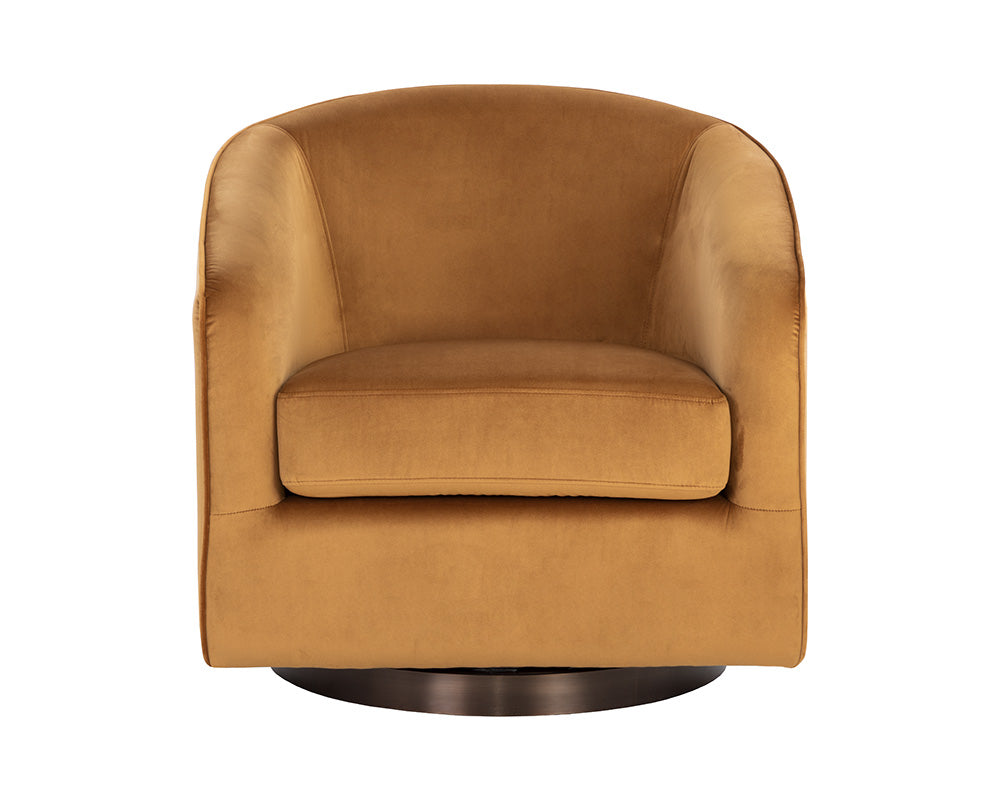 Hazel Swivel Lounge Chair Dark Bronze Sunpan Trading