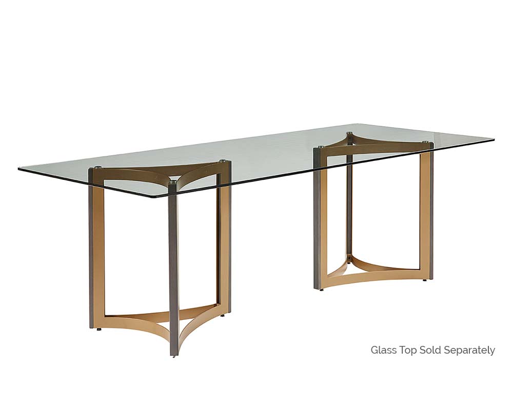Glass Dining Table Top - 96" - Rectangular
