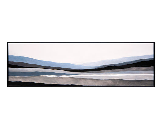 Mystic Landscape - 72" X 22" - Black Floater Frame