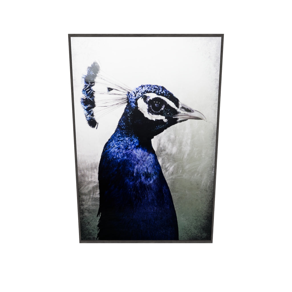 ★Original ART  ‘Peacock’ Peacock in Red Spike Flowers Original Painting - Etsy