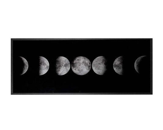 Moon Phases - 72" X 30" - Charcoal Frame